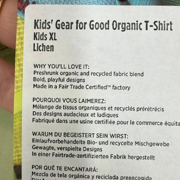 Cotopaxi Kids Gear for Good Organic T-Shirt Kids Unisex XL Lichen Green Casual - Picture 5 of 11